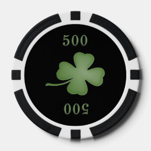 Four Leaf Clover Poker Chips