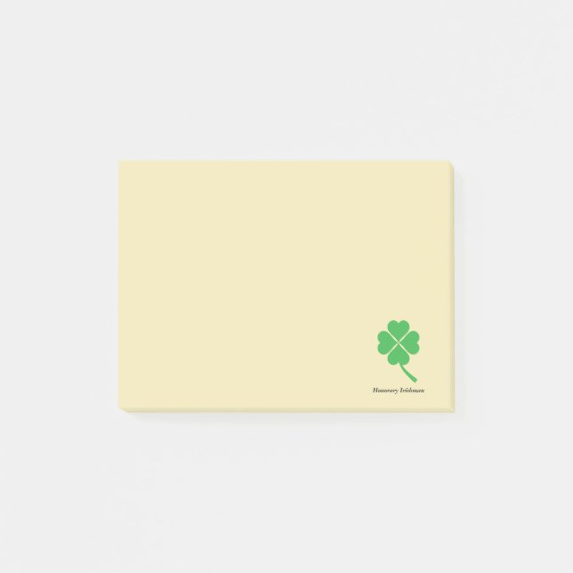 Four-leaf clover post-it notes (Front)