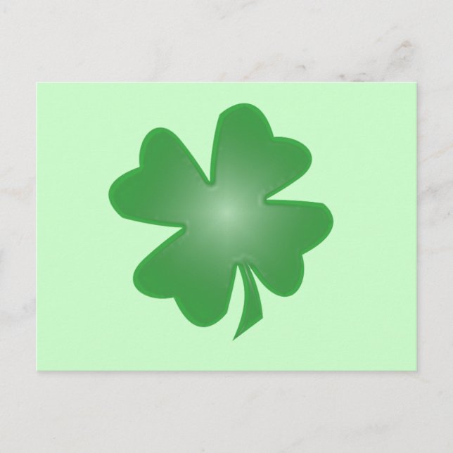 Four Leaf Clover Postcard (Front)
