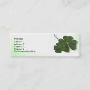 Four Leaf Clover (Shamrock) Profile Card