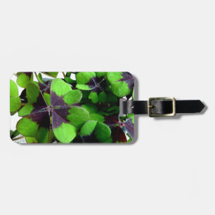 Four Leaf Clover Shamrock St. Patrick’s Lucky Luggage Tag