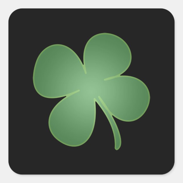 Four Leaf Clover Square Sticker (Front)