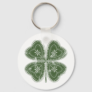 Four Leaf Clover St. Patrick's Day Key Ring