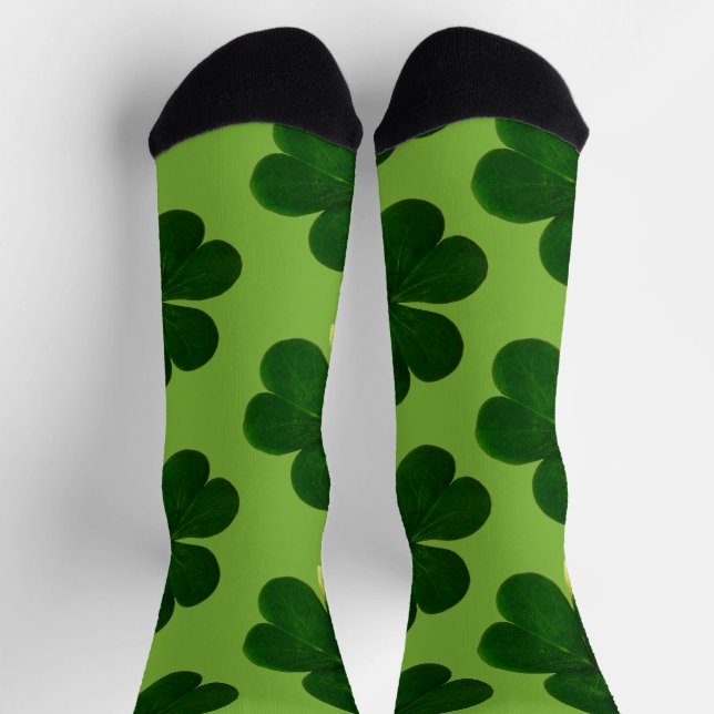 Four Leaf Clover St Patrick's Day  Socks (Top)