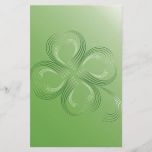 Four Leaf Clover Stationery