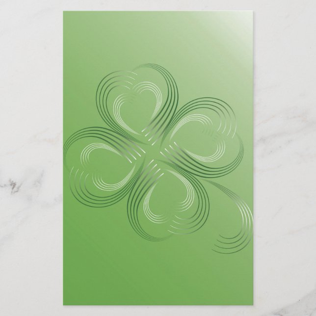 Four Leaf Clover Stationery (Front)