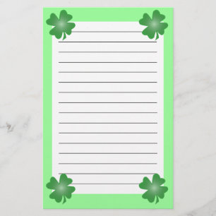 Four Leaf Clover Stationery