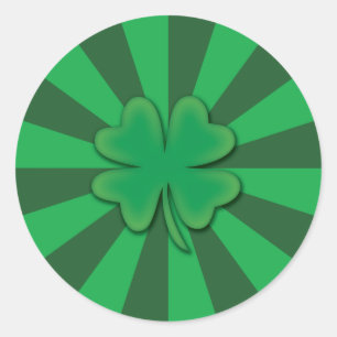 Four leaf clover stickers