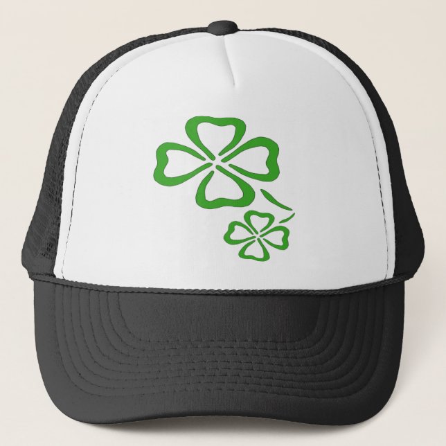 Four Leaf Clover Trucker Hat (Front)