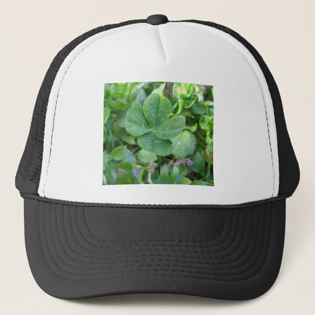 Four Leaf Clover Trucker Hat (Front)