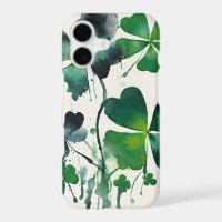 Four-leaf clover - Watercolor flowers
