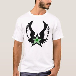 four leaf clover. winged star. T-Shirt