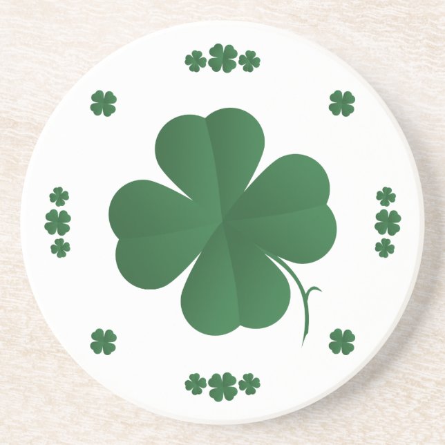 Four Leaf Clovers Coaster (Front)