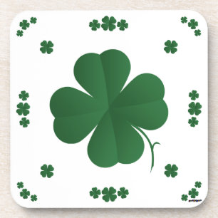Four Leaf Clovers Coaster