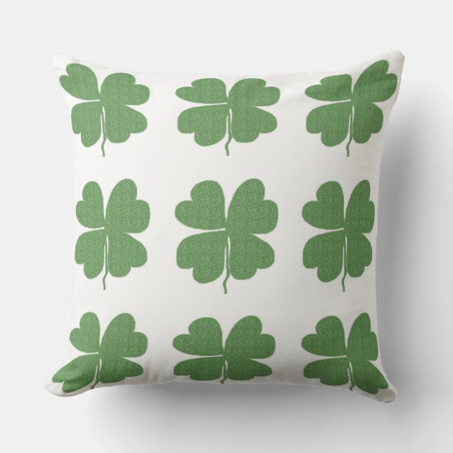 Four Leaf Clovers Cushion (Front)