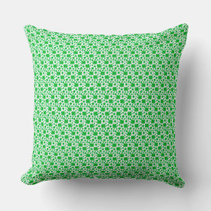 Four-leaf clovers cushion