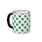 Four leaf clovers in green