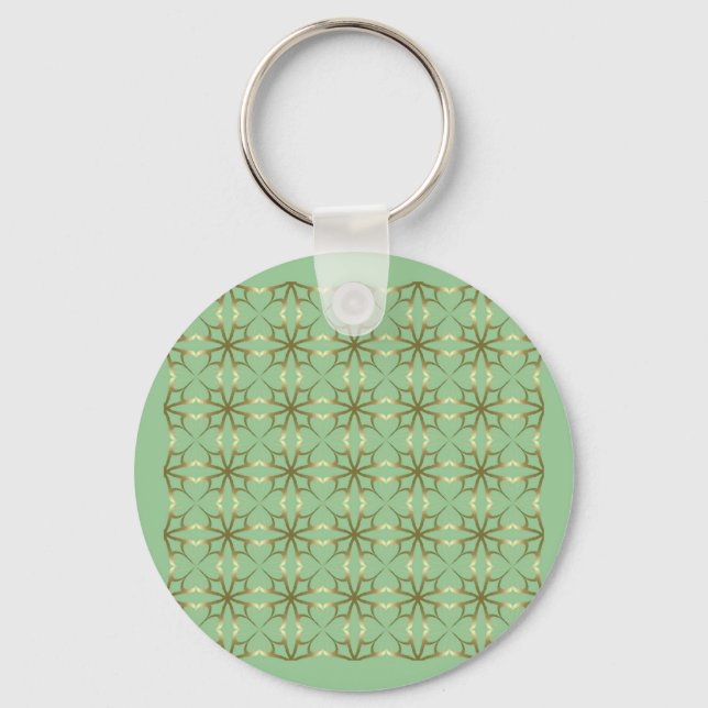 Four-Leaf Clovers Key Ring (Front)