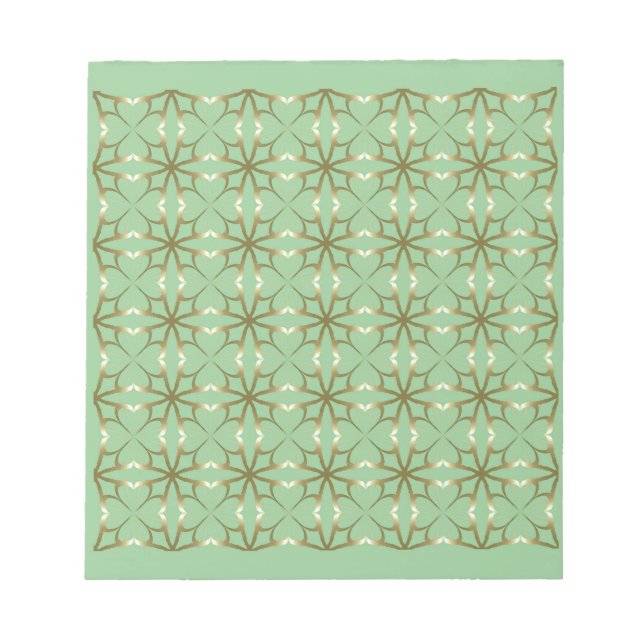 Four-Leaf Clovers Notepad (Front)
