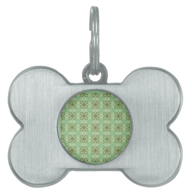 Four-Leaf Clovers Pet Name Tag (Front)