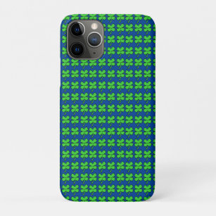 Four Leaf Clovers St. Patrick's Day Lucky Blue Case-Mate iPhone Case