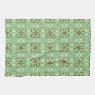 Four-Leaf Clovers Tea Towel