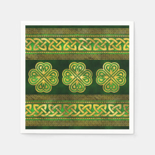 Four-leaf Lucky Clover Shamrock Ornament Napkin