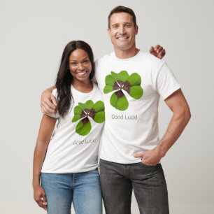 Four Leaf Lucky Clover St Patricks Day Good Luck T-Shirt