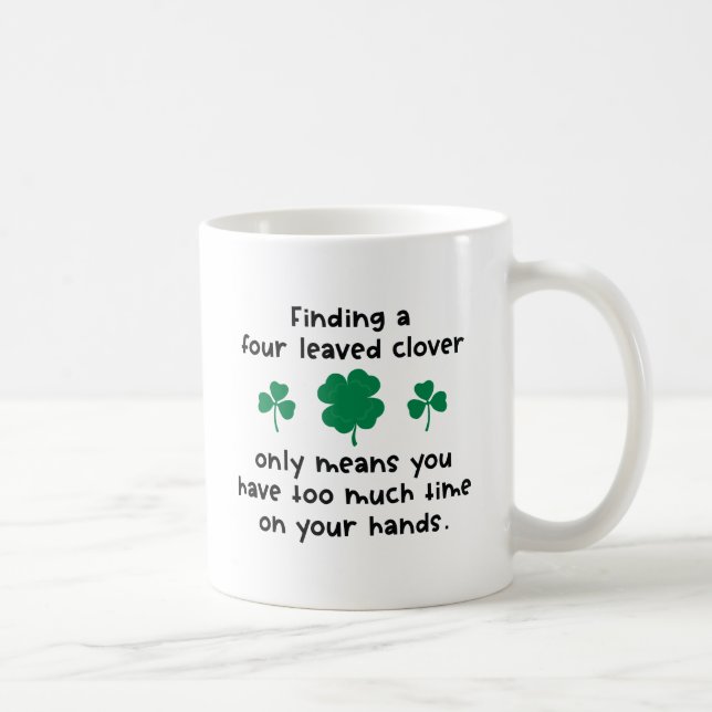 Four Leaved Clover Coffee Mug (Right)