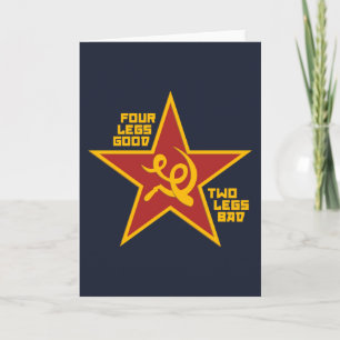 Four legs good card