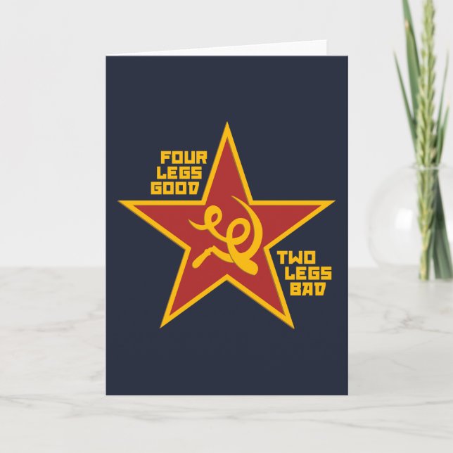 Four legs good card (Front)