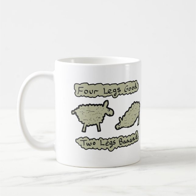 Four Legs Good Coffee Mug (Left)