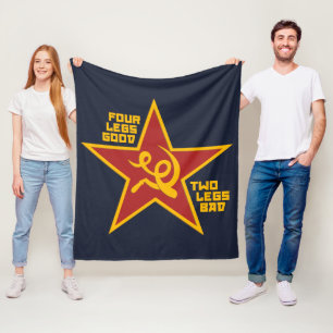 Four legs good fleece blanket