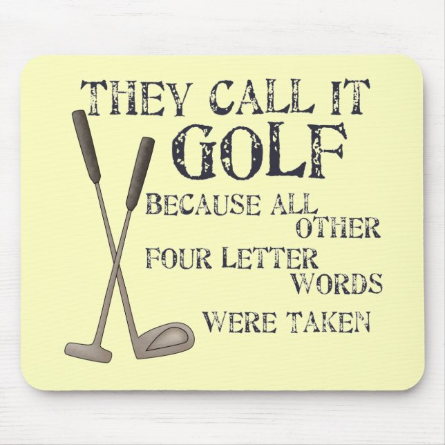 Four Letter Word Mouse Pad (Front)