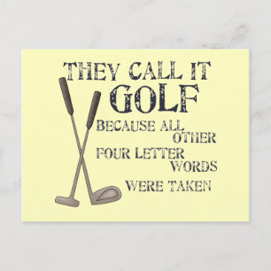 Four Letter Word Postcard