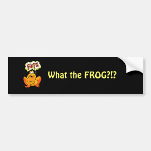Four-lettered Frog Bumper Sticker