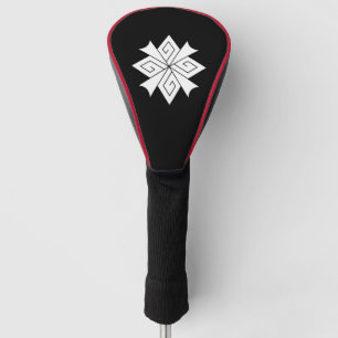 Four lightning bolts with thunderclaps golf head cover