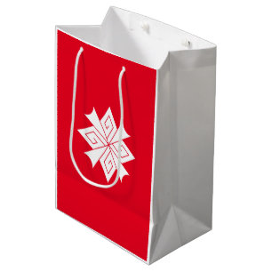 Four lightning bolts with thunderclaps medium gift bag
