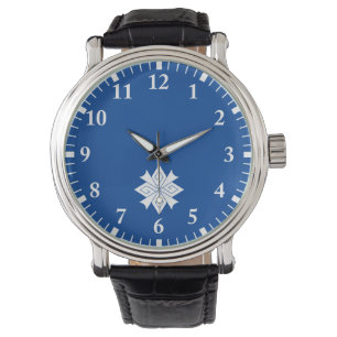 Four lightning bolts with thunderclaps watch