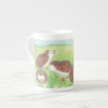 Four Little Hedgehogs in the Flowering Meadow