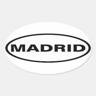 FOUR Madrid Oval Sticker