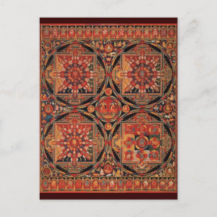 Four Mandalas Postcard