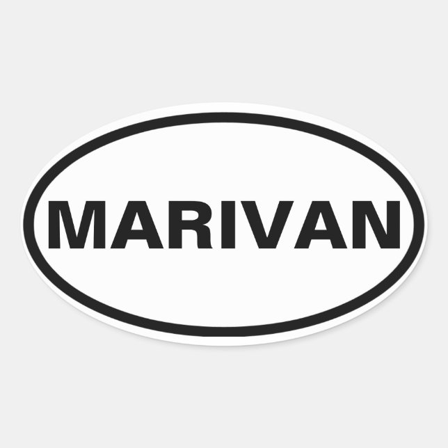 FOUR Marivan Oval Sticker (Front)