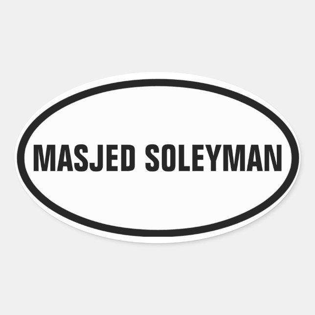 FOUR Masjed Soleyman Oval Sticker (Front)