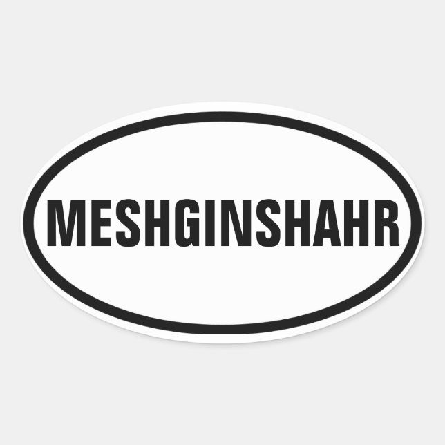 FOUR Meshginshahr Oval Sticker (Front)
