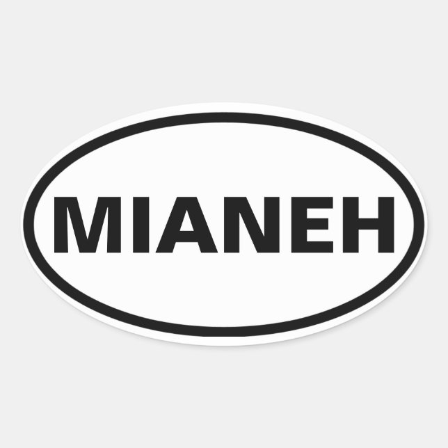 FOUR Mianeh Oval Sticker (Front)