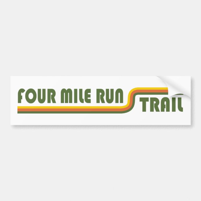 Four Mile Run Trail Bumper Sticker (Front)