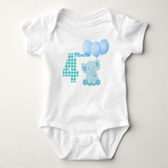 Four months  baby bodysuit (Front)