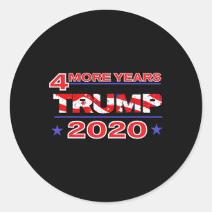 Four More Years Trump T Shirt Classic Round Sticker