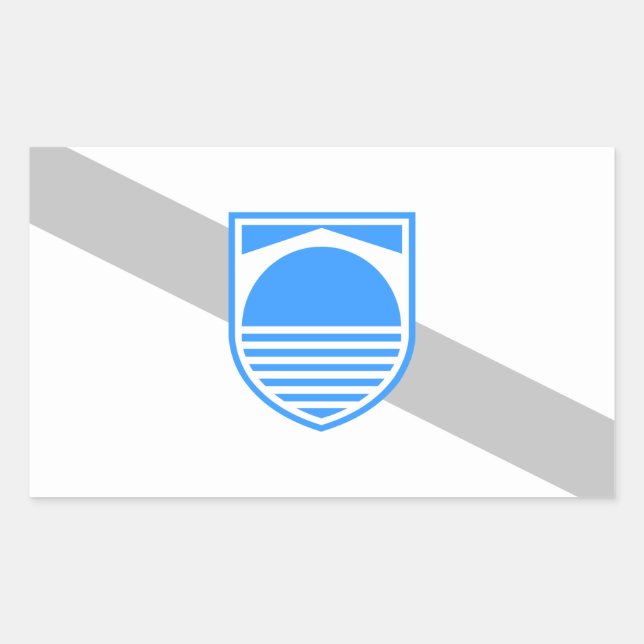FOUR Mostar Flag Rectangular Sticker (Front)